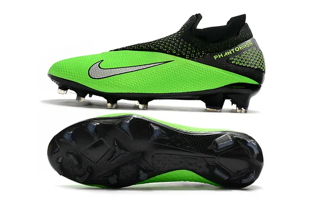 Nike Phantom VSN Gray and Red Firm-Ground Soccer Shoes 19