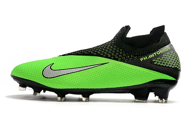 Nike Phantom VSN Gray and Red Firm-Ground Soccer Shoes 22