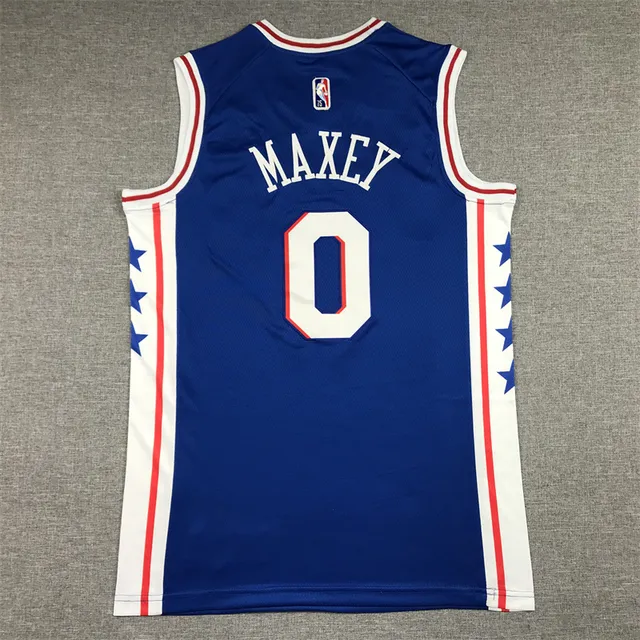 Nike Philadelphia 76ers City Edition Royal Blue Maillot de Basketball 2