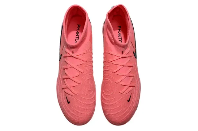 Nike Tênis de Futebol Turf com Collar de Meia de Tricô Rosa Preto Superposição Sintética Cage 2