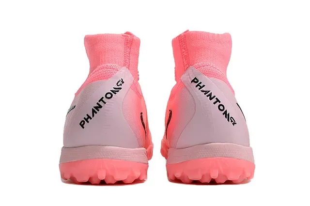 Nike Tênis de Futebol Turf com Collar de Meia de Tricô Rosa Preto Superposição Sintética Cage 4