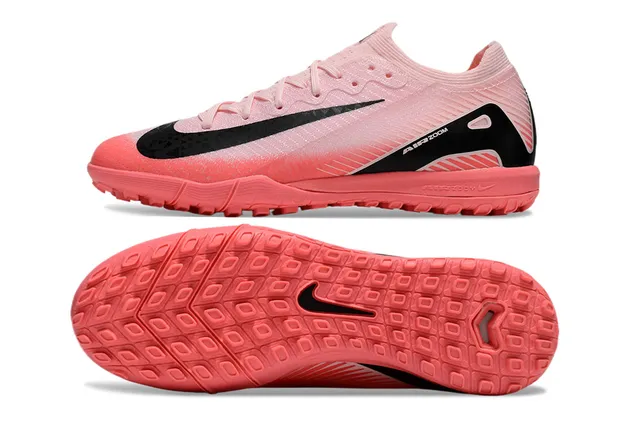 Nike Pink Black Knit Upper Gradient Turf Soccer Shoes 5