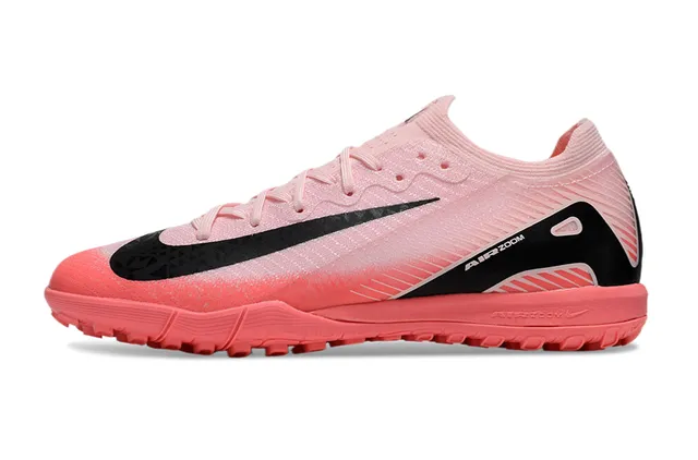 Nike Pink Black Knit Upper Gradient Turf Soccer Shoes 8
