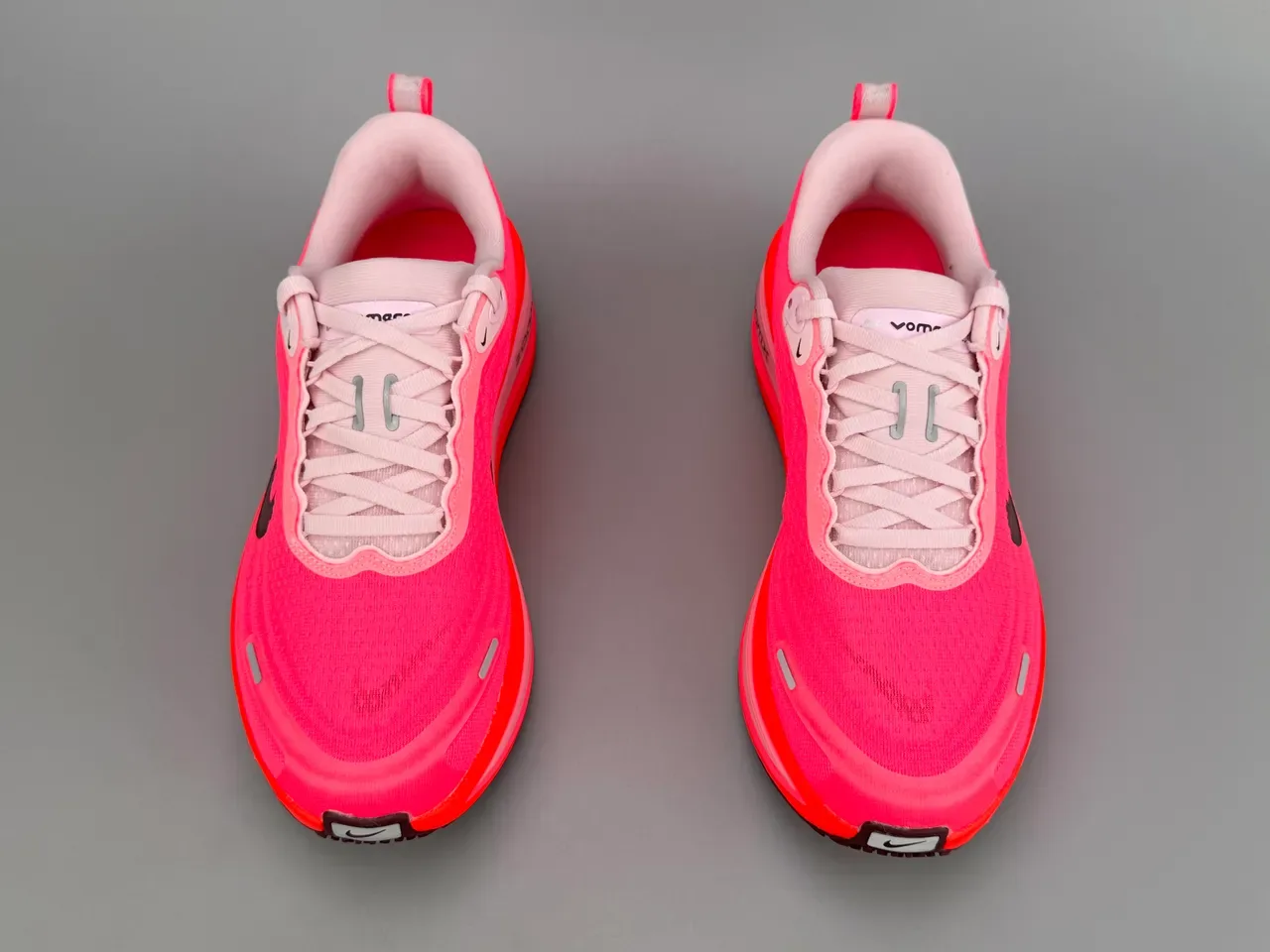 Nike Tênis Running Rosa Laranja Engineered Knit Upper Sola Ondulada Multi-Layer Midsole 9