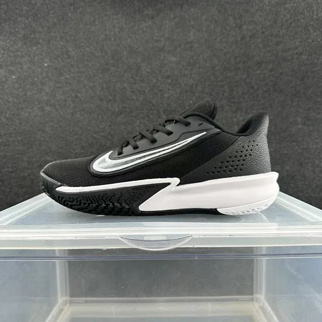 Nike Precision 7 Black and White Basketball Shoes 2