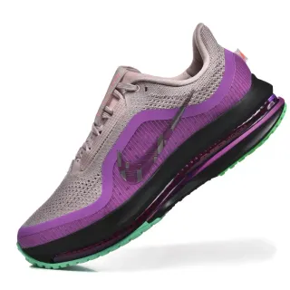 Nike Roxo Cinza Engineered Knit Upper Visible Air Zoom Unit Tênis de Corrida