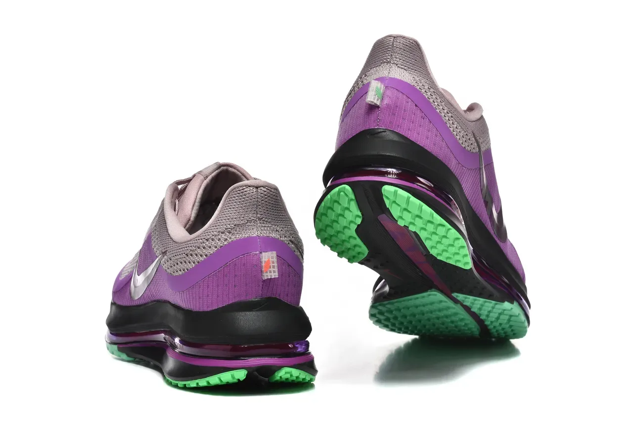 Nike Violet Gris Engineered Knit Upper Visible Air Zoom Unit Chaussures de Running 2