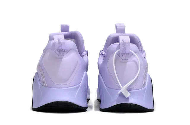 Nike Sneakers Lifestyle Violet Blanc Upper Knit Midsole Sculpté Rainuré 4