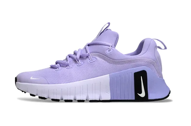 Nike Sneakers Lifestyle Violet Blanc Upper Knit Midsole Sculpté Rainuré 6