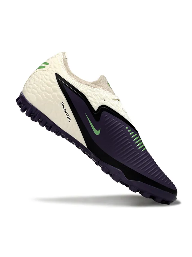 Nike Violet Blanc Basse Synthétique Supérieur Texturé Avant-Pied Gazon Artificiel Chaussures de Football 2
