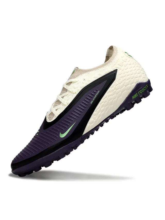 Nike Violet Blanc Basse Synthétique Supérieur Texturé Avant-Pied Gazon Artificiel Chaussures de Football 3