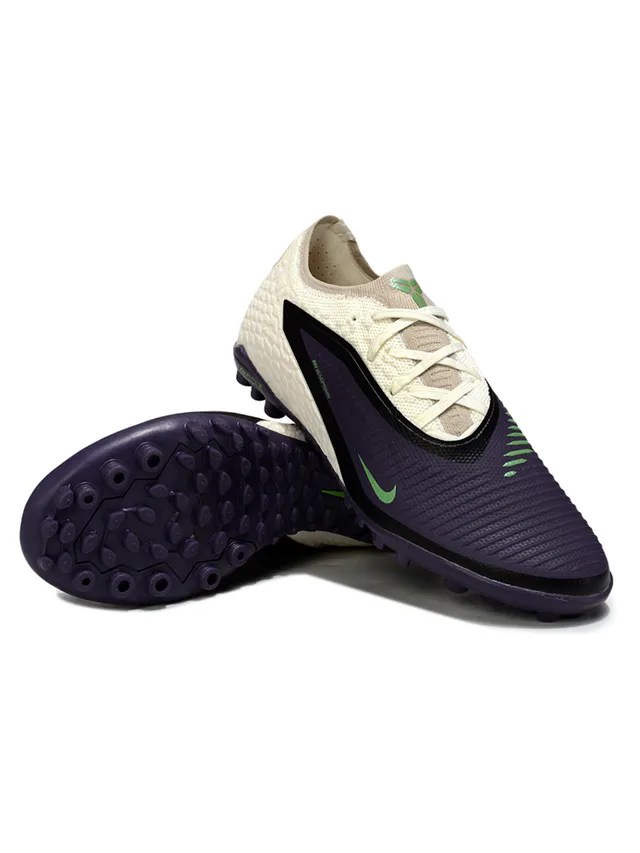 Nike Violet Blanc Basse Synthétique Supérieur Texturé Avant-Pied Gazon Artificiel Chaussures de Football 4