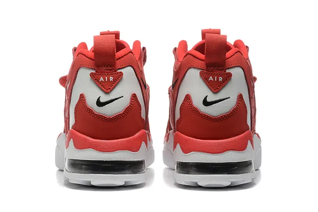 Nike Red White High-Top Strapped Closure Basketball Shoes 4
