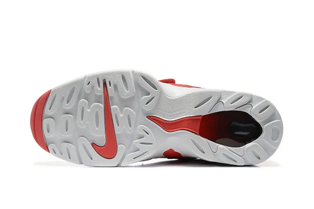 Nike Red White High-Top Strapped Closure Basketball Shoes 5