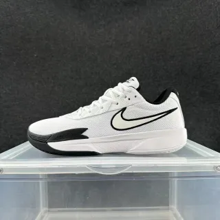 نيك رايز أحذية كرة السلة الشبكية البيضاء والسوداء Low-Top
