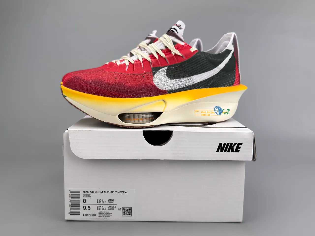 Nike Road Racing 2025-03 Rouge Noir Jaune chaussures de course 2