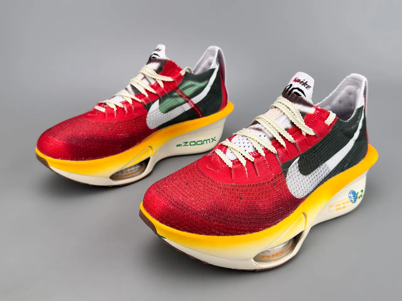 Nike Road Racing 2025-03 Rouge Noir Jaune chaussures de course 7