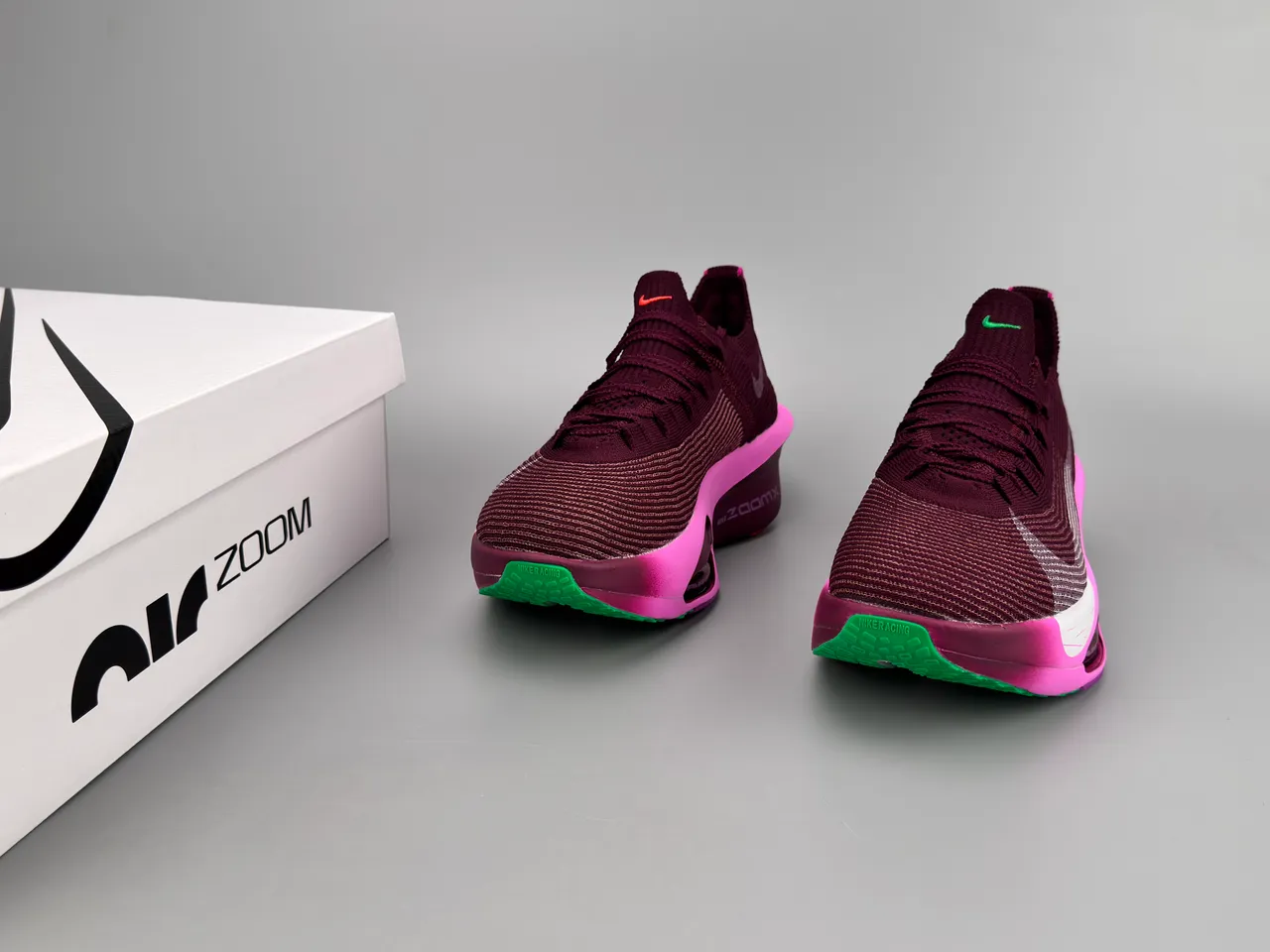 Nike Road Racing AF Burgundy Pink Running Shoes 3