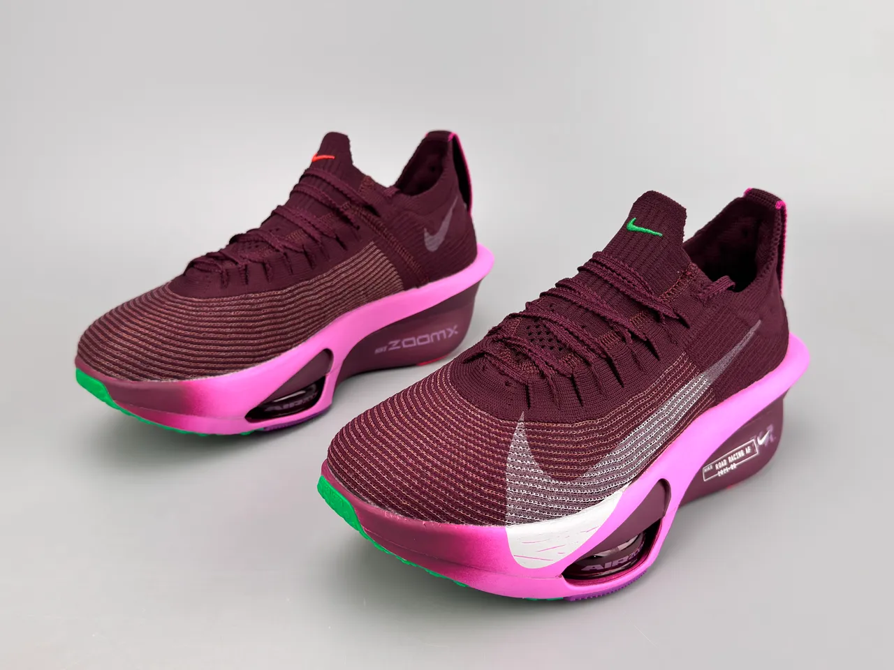 Nike Road Racing AF Burgundy Pink Running Shoes 7