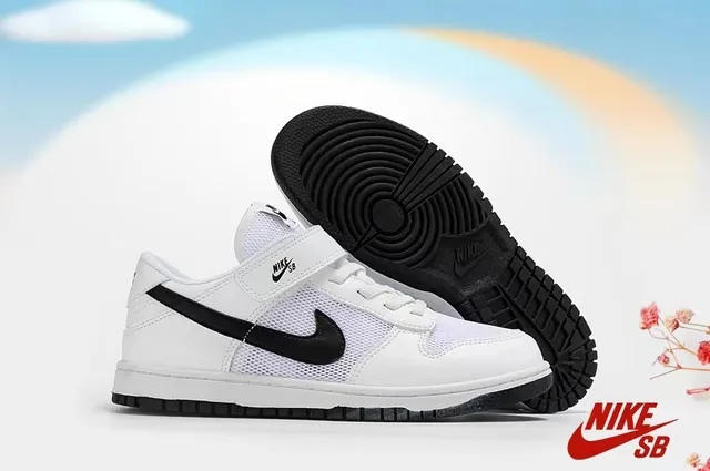 Nike SB Dunk Low Negro Púrpura Naranja Zapatos de Skateboard 9