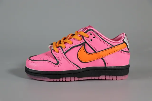 Nike SB Dunk Low Chaussures de Skateboard Vert Néon Noir 20
