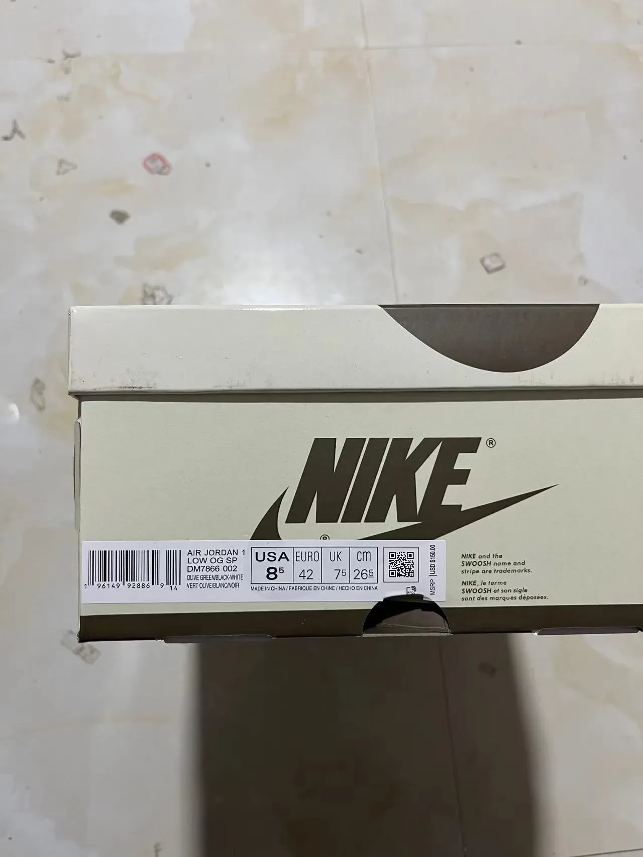 Nike SB Dunk Low Olive Green Black White Lifestyle Skateboard Shoes 12