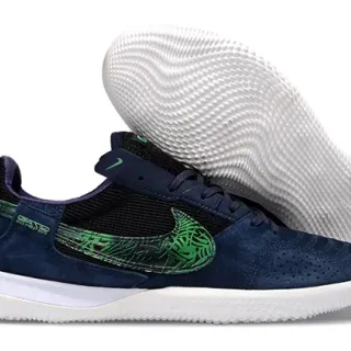 Nike Street Soccer Tênis de futebol indoor em navy e green