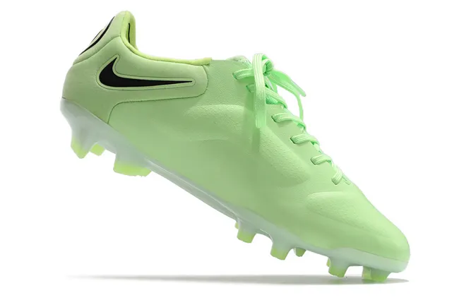 Nike Tiempo Or Noir Métallique Synthétique Supérieur Texture Perforée Ground Firme Chaussures de Football 2