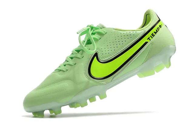 Nike Tiempo Or Noir Métallique Synthétique Supérieur Texture Perforée Ground Firme Chaussures de Football 3
