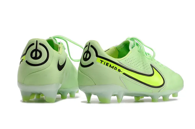 Nike Tiempo Or Noir Métallique Synthétique Supérieur Texture Perforée Ground Firme Chaussures de Football 5