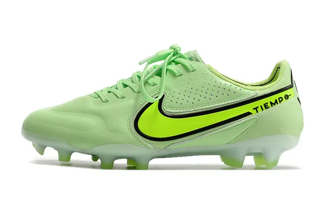 Nike Tiempo Or Noir Métallique Synthétique Supérieur Texture Perforée Ground Firme Chaussures de Football 8