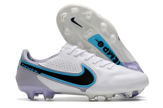 Nike Tiempo Or Noir Métallique Synthétique Supérieur Texture Perforée Ground Firme Chaussures de Football 20