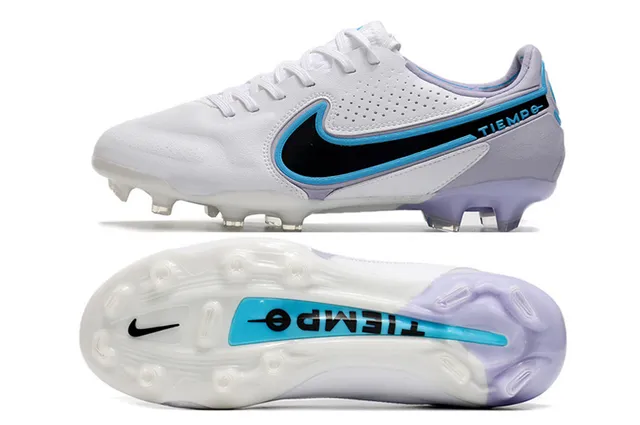 Nike Tiempo Or Noir Métallique Synthétique Supérieur Texture Perforée Ground Firme Chaussures de Football 21