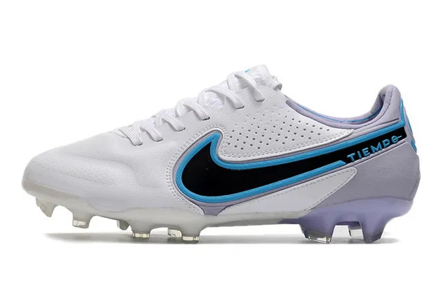 Nike Tiempo Or Noir Métallique Synthétique Supérieur Texture Perforée Ground Firme Chaussures de Football 22