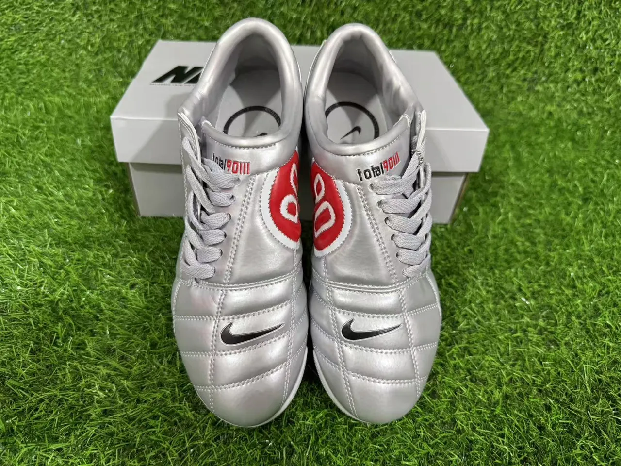 Nike Total 90 Zoom Air Metallic Silver Firm-Ground Soccer Shoes 4