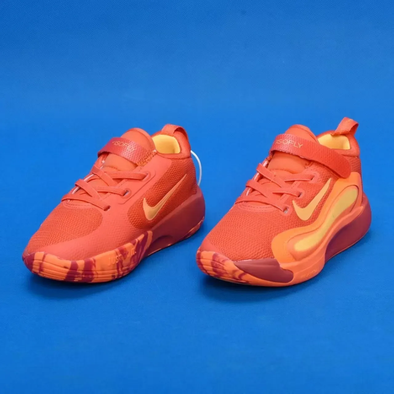 Nike White and Gold Kids Performance Sneakers 11