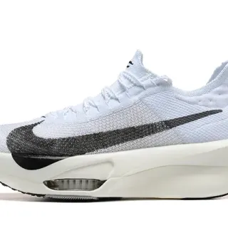Nike Chaussures de course avec upper en knit blanc et noir Gradient Swoosh