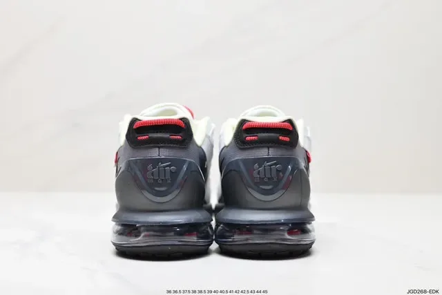 Nike Air Unit Chaussures Lifestyle, Blanches et Grises, Layered Synthetic And Mesh Upper, Visible Heel 5