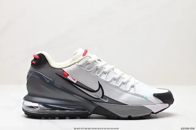Nike Air Unit Chaussures Lifestyle, Blanches et Grises, Layered Synthetic And Mesh Upper, Visible Heel 8