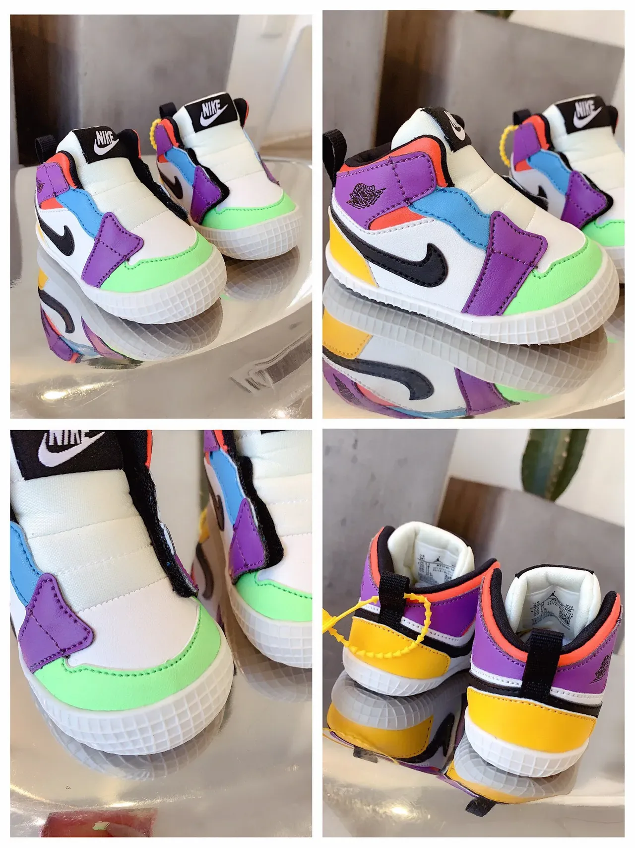 Nike White Multicolor Slip-On Padded Collar Lifestyle Sneakers 13