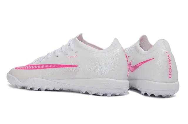 Nike blanco rosa knit upper outsole turf zapatillas de fútbol 4