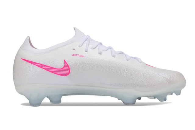 Nike blanco rosa knit upper outsole turf zapatillas de fútbol 5