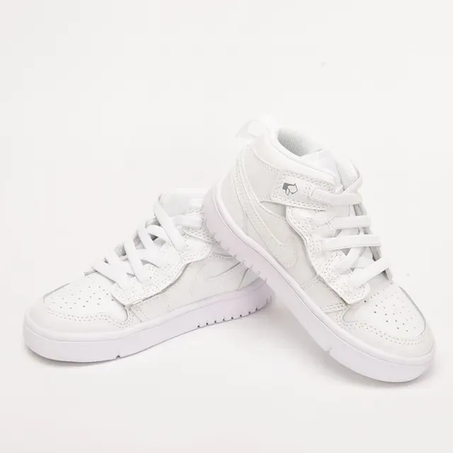 Nike White Pink Low-Top High-Cut Silhouette Padded Ankle Collar Lifestyle Sneakers 23