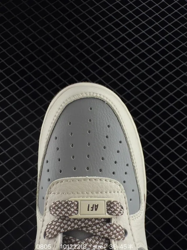 Nike x A Bathing Ape Air Force 1 Low Beige Brown Gray Lifestyle Sneakers 3