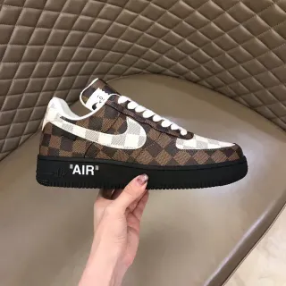 Nike x Off-White Air Force 1 Low Checkerboard Lifestyle Sneakers