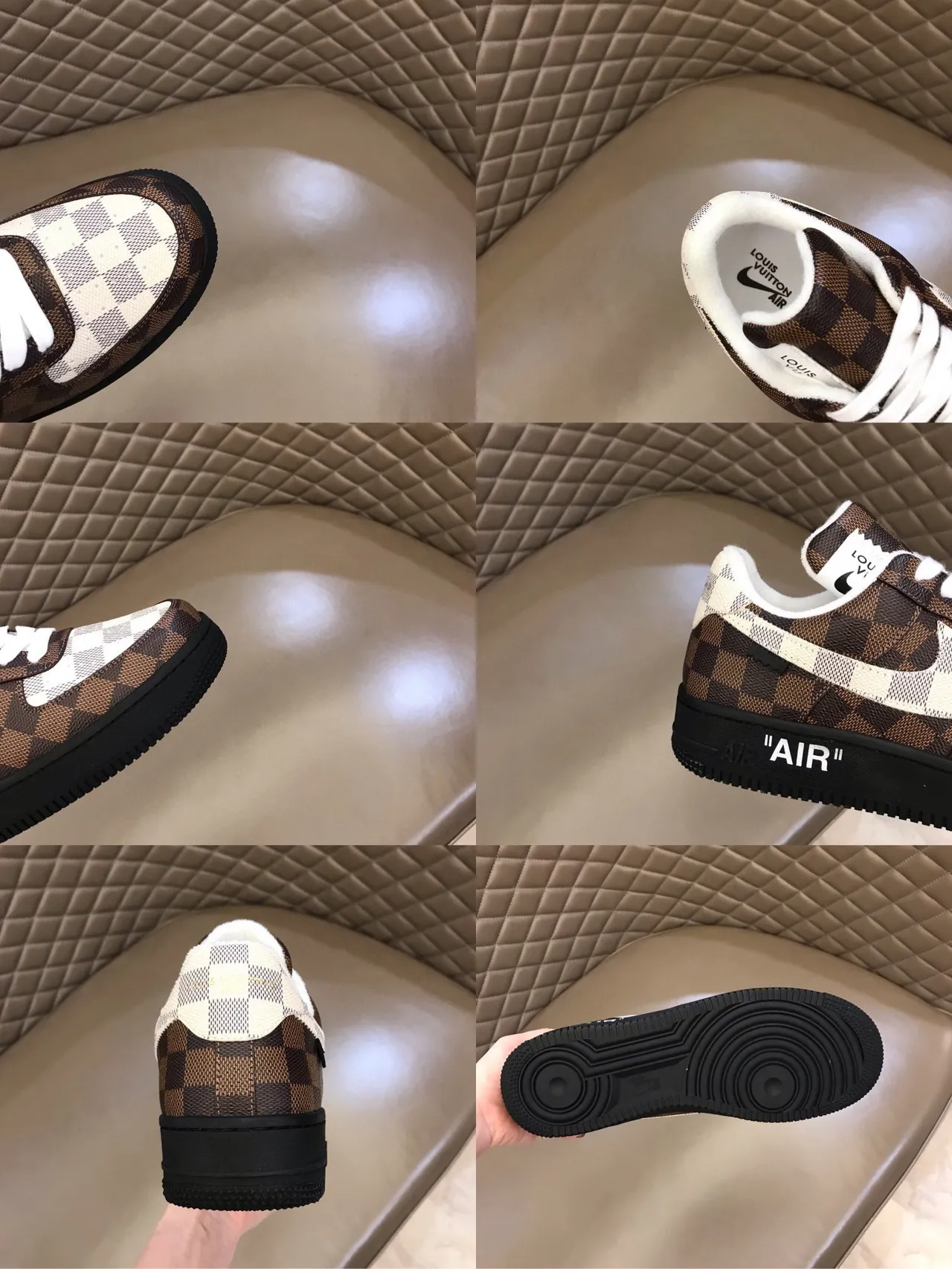 Nike x Off-White Air Force 1 Low Checkerboard Lifestyle Sneakers 2