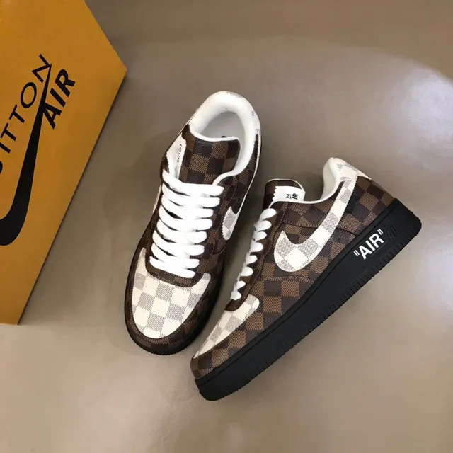 Nike x Off-White Air Force 1 Low Checkerboard Lifestyle Sneakers 8
