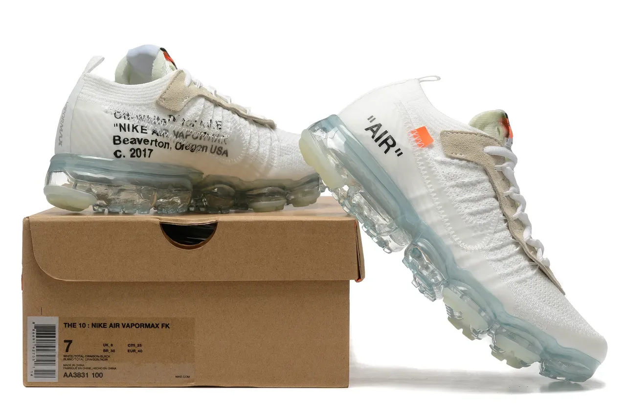 Nike x Off-White Air VaporMax White Translucent Sole Lifestyle Sneakers 8
