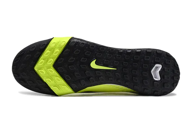 Nike Amarillo Negro Ingenieril Tejido Superior Asimétrico Cordones Césped Artificial Fútbol Zapatos 6