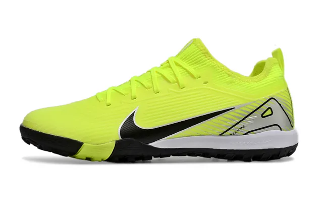 Nike Amarillo Negro Ingenieril Tejido Superior Asimétrico Cordones Césped Artificial Fútbol Zapatos 8